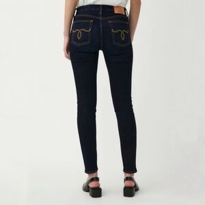 MOUSSY | Rebirth Embroidery Skinny Dark Wash Denim Jeans sz 26